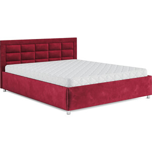 Кровать Mebel Ars Версаль 160 см (бархат красный STAR VELVET 3 DARK RED)