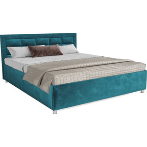 Кровать Mebel Ars Версаль 160 см (бархат сине-зеленый STAR VELVET 43 BLACK GREEN) кровать mebel ars версаль 160 см кордрой бежевый