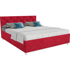 Кровать Mebel Ars Классик 140 см (кордрой красный) кровать mebel ars классик 140 см бархат красный star velvet 3 dark red
