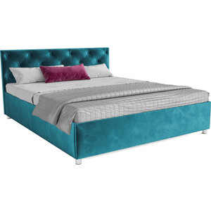 Кровать Mebel Ars Классик 160 см (бархат сине-зеленый STAR VELVET 43 BLACK GREEN) кровать mebel ars классик 140 см велюр нв 178 17