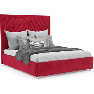 Кровать Mebel Ars Мишель 160 см (Кордрой красный) кресло кровать mebel ars кармен 2 кордрой ппу