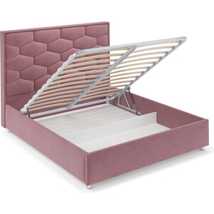 Кровать Mebel Ars Рица 160 см (велюр пудра НВ-178 18)