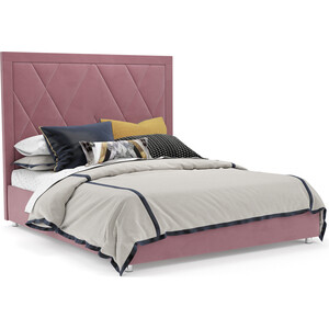 Кровать Mebel Ars Треви 160 см (велюр пудра НВ-178 18) кровать чердак со шкафом капризун капризун 11 р445 розовый