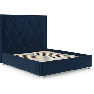 Кровать Mebel Ars Треви 160 см (темно-синий - Luna 034)