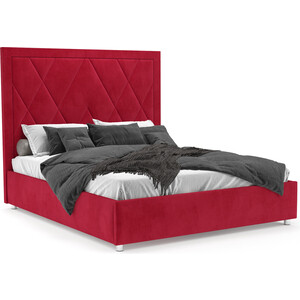 Кровать Mebel Ars Треви 160 см (Кордрой красный) кресло кровать mebel ars барон 2 красный кордрой