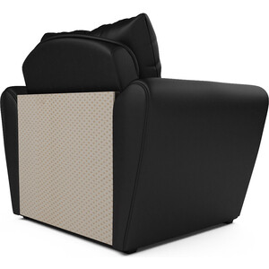 Кресло-кровать Mebel Ars Квартет (экокожа черная)