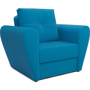 Mebel Ars Кресло-кровать Квартет (рогожка синяя) выкатной диван mebel ars квартет рогожка синяя