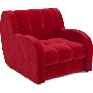 Кресло-кровать Mebel Ars Аккордеон Барон (кордрой красный) кресло кровать mebel ars барон 3 голубой luna 089