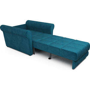 Кресло-кровать Mebel Ars Гранд (бархат сине-зеленый / STAR VELVET 43 BLACK GREEN)