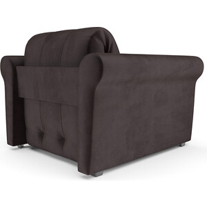 Кресло-кровать Mebel Ars Гранд (бархат шоколадный / STAR VELVET 60 COFEE)