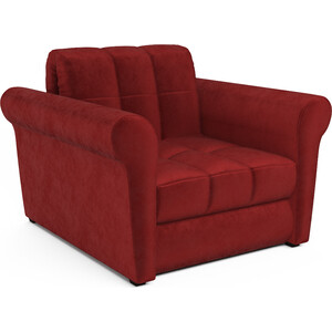 Кресло-кровать Mebel Ars Гранд (бархат красный / STAR VELVET 3 DARK RED) кресло кровать mebel ars барон 4 бархат красный star velvet 3 dark red