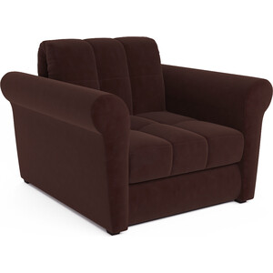 Кресло-кровать Mebel Ars Гранд (коричневый - Luna 092) банкетка гранд кволити 2 4201 флинт дуб ривьера к з темно коричневый