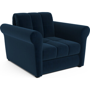 Кресло-кровать Mebel Ars Гранд (темно-синий - Luna 034) банкетка гранд кволити 6 5113т жозефина 2 ткань тк темно коричневая