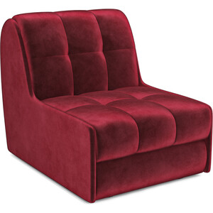 Кресло-кровать Mebel Ars Барон №2 (бархат красный STAR VELVET 3 DARK RED) кресло кровать mebel ars барон 2 бархат шоколадный star velvet 60 coffee
