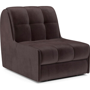 Кресло-кровать Mebel Ars Барон №2 (бархат шоколадный STAR VELVET 60 COFFEE) кровать mebel ars классик 160 см бархат шоколадный star velvet 60 coffee