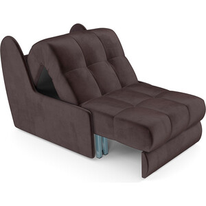Кресло-кровать Mebel Ars Барон №2 (бархат шоколадный STAR VELVET 60 COFFEE)
