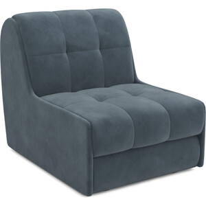 Кресло-кровать Mebel Ars Барон №2 (велюр серо-синий HB-178 26) кресло кровать mebel ars барон 4 темно синий luna 034