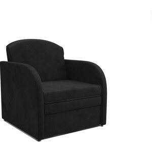 Кресло-кровать Mebel Ars Малютка (велюр черный НВ-178 17) кресло mebel ars кресло арно велюр пудра нв 178 18