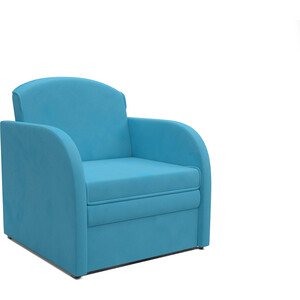 Кресло-кровать Mebel Ars Малютка (рогожка синяя) выкатной диван mebel ars квартет рогожка синяя