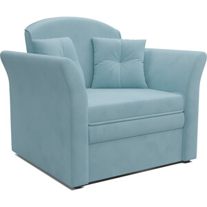 Кресло-кровать Mebel Ars Малютка №2 (голубой - luna 089) кресло кровать mebel ars барон 3 голубой luna 089