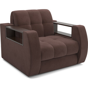 Кресло-кровать Mebel Ars Барон №3 (велюр молочный шоколад НВ-178 13) кресло кровать mebel ars барон 2 велюр шоколад hb 178 16