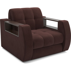 Кресло-кровать Mebel Ars Барон №3 (велюр шоколад HB-178 16) кресло кровать mebel ars барон 2 велюр шоколад hb 178 16