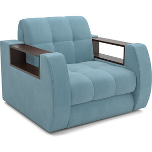 Кресло-кровать Mebel Ars Барон №3 (голубой Luna 089) кровать mebel ars треви 160 см голубой luna 089