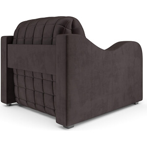Кресло-кровать Mebel Ars Барон №4 (бархат шоколадный STAR VELVET 60 COFFEE)