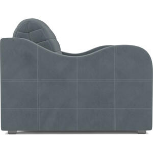 Кресло-кровать Mebel Ars Барон №4 (велюр серо-синий HB-178 26)