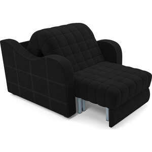 Кресло-кровать Mebel Ars Барон №4 (велюр черный HB-178 17)