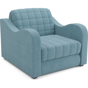 Кресло-кровать Mebel Ars Барон №4 (голубой Luna 089) кровать mebel ars треви 160 см голубой luna 089