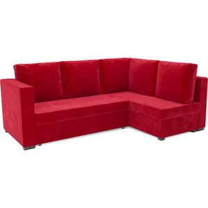 Угловой диван Mebel Ars Мансберг (кордрой красный) выкатной диван mebel ars малютка кордрой красный