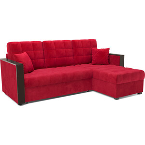 Угловой диван Mebel Ars Техас (кордрой красный) выкатной диван mebel ars малютка кордрой красный