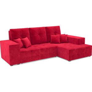 Угловой диван Mebel Ars Монреаль правый угол (кордрой красный) угловой диван mebel ars техас кордрой красный