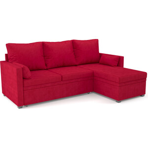 Угловой диван Mebel Ars Париж (кордрой красный) выкатной диван mebel ars малютка кордрой красный