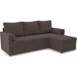 Угловой диван Mebel Ars Париж (кордрой коричневый) выкатной диван mebel ars санта 2 кордрой коричневый