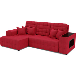 Угловой диван Mebel Ars Мадрид левый угол (кордрой красный) выкатной диван mebel ars малютка кордрой красный