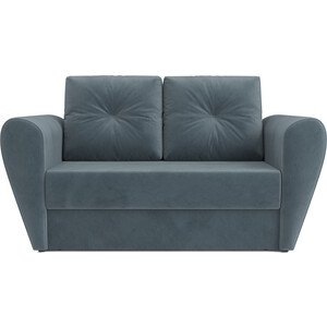 Выкатной диван Mebel Ars Квартет (велюр серо-синий HB-178 26) выкатной диван mebel ars квартет рогожка синяя
