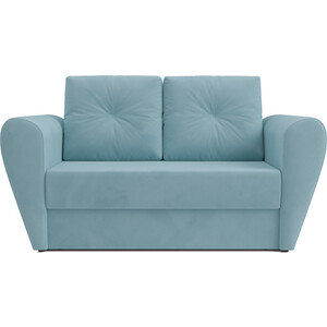 Выкатной диван Mebel Ars Квартет (голубой Luna 089) выкатной диван mebel ars квартет рогожка синяя