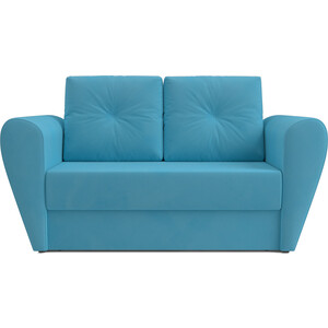 Выкатной диван Mebel Ars Квартет (рогожка синяя) выкатной диван mebel ars квартет рогожка синяя