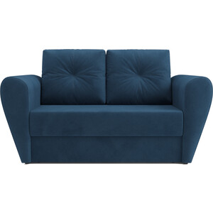 Выкатной диван Mebel Ars Квартет (темно-синий Luna 034) кресло кровать mebel ars гранд темно синий luna 034