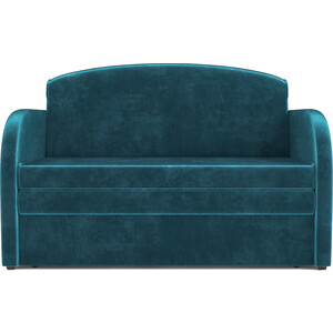 Выкатной диван Mebel Ars Малютка (бархат сине-зеленый star velvet 43 black green) кресло кровать mebel ars малютка 2 бархат шоколадный star velvet 60 cofee