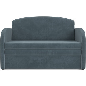 Выкатной диван Mebel Ars Малютка (велюр серо-синий HB-178 26) ткань 1 м п канвас 295 см серо синий