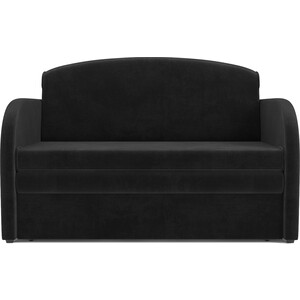 Выкатной диван Mebel Ars Малютка (велюр черный HB-178 17) выкатной диван mebel ars малютка велюр шоколад hb 178 16