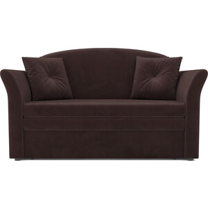 Выкатной диван Mebel Ars Малютка №2 (велюр шоколад HB-178 16) выкатной диван mebel ars санта 2 велюр нв 178 17