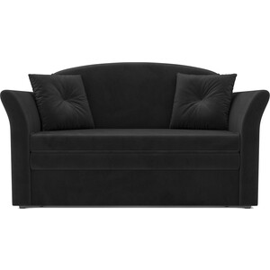 Выкатной диван Mebel Ars Малютка №2 (велюр черный НВ-178 17) выкатной диван mebel ars санта 2 велюр нв 178 17