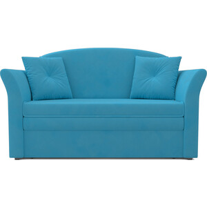 Выкатной диван Mebel Ars Малютка №2 (рогожка синяя) выкатной диван mebel ars малютка 2 велюр нв 178 17