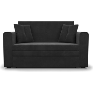 Выкатной диван Mebel Ars Санта (велюр черный/НВ-178/17) выкатной диван mebel ars малютка 2 велюр нв 178 17