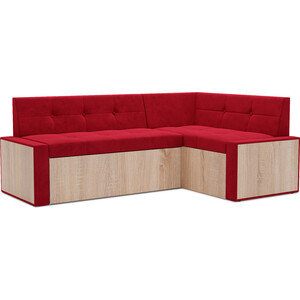 Кухонный диван Mebel Ars Таллин правый угол (Кордрой красный) 210х83х140 см выкатной диван mebel ars малютка кордрой красный