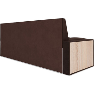 Кухонный диван Mebel Ars Таллин правый угол (Кордрой коричневый) 210х83х140 см